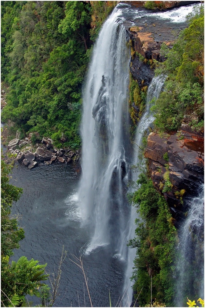 Водопада Lisbon (70 м) на река Blyde в Drakensberg - RSA