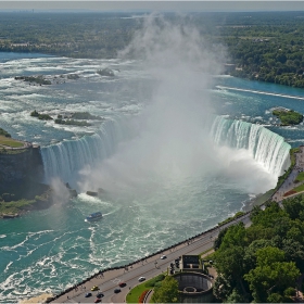 Птичи поглед за финал - Horseshoe Falls, Niagara