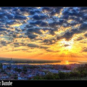 Sunrise over Danube