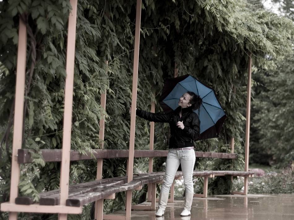 the rain