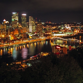 Pittsburgh at night