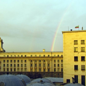 Дъга през февруари