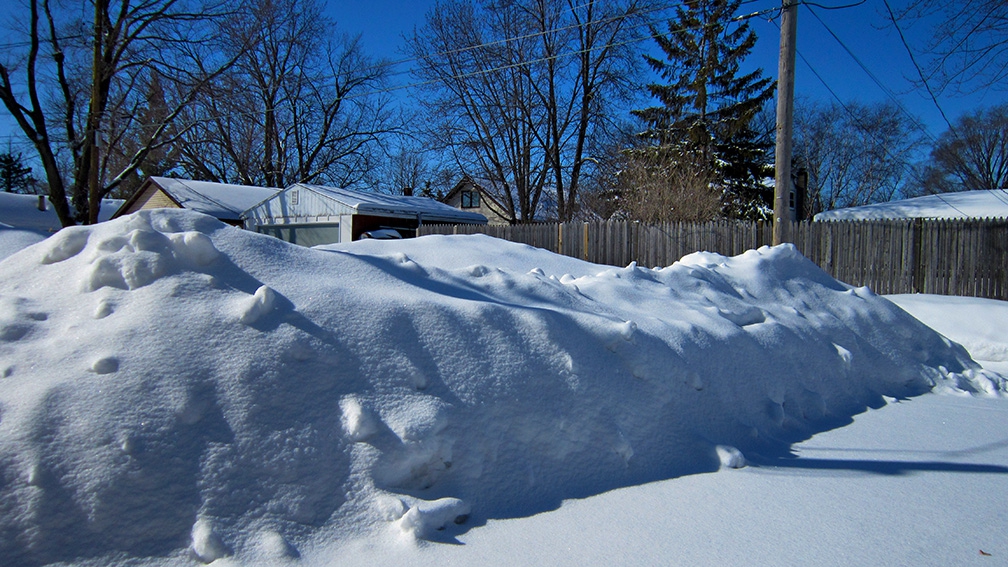 the pursuit of ZEN driveway shoveling