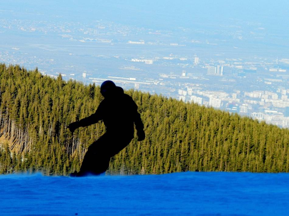the snowboarder