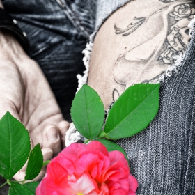 Rose and tattoo