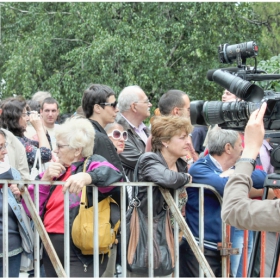 Протестиращи и медия