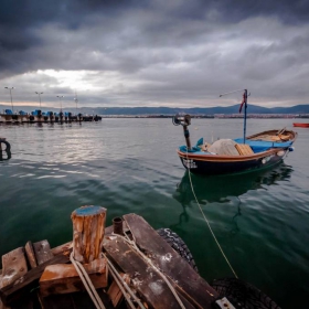 boat before rain