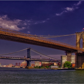 Brooklyn, Manhattan and Williamsburg bridges