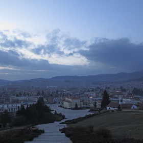 Панагюрище след залез