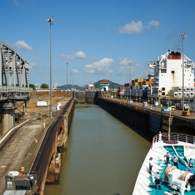 Miraflores Locks,Pamama Canal entrance from Pacific Ocean