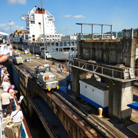 Miraflores Locks,Panama Canal