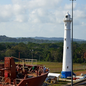 Panama Canal,Gatun Locks Lighthouse