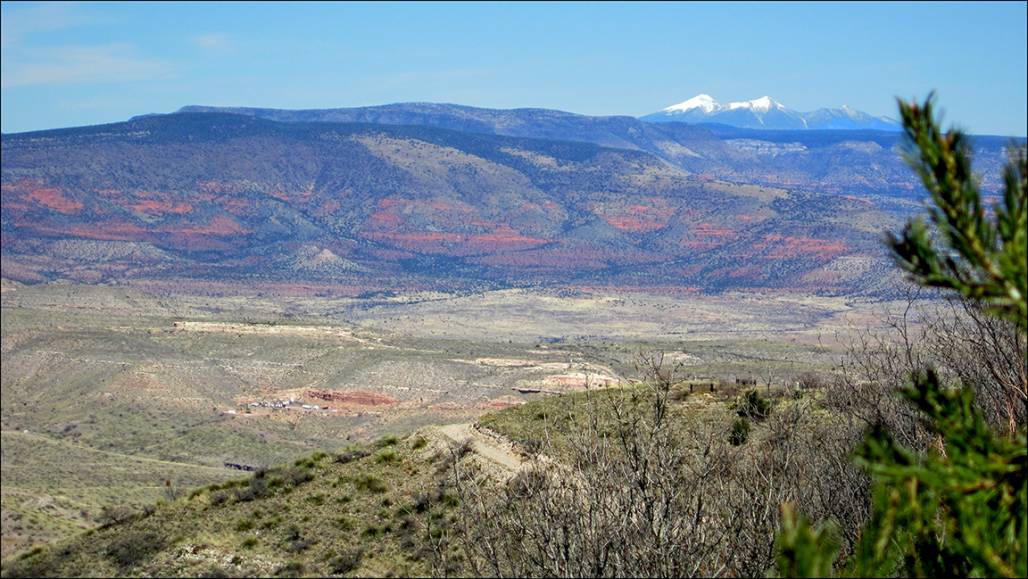 San Francisco peaks from Verde Valley