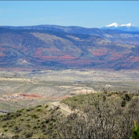 San Francisco peaks from Verde Valley