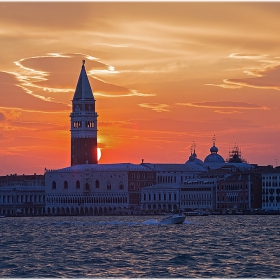 Sunset over Venice