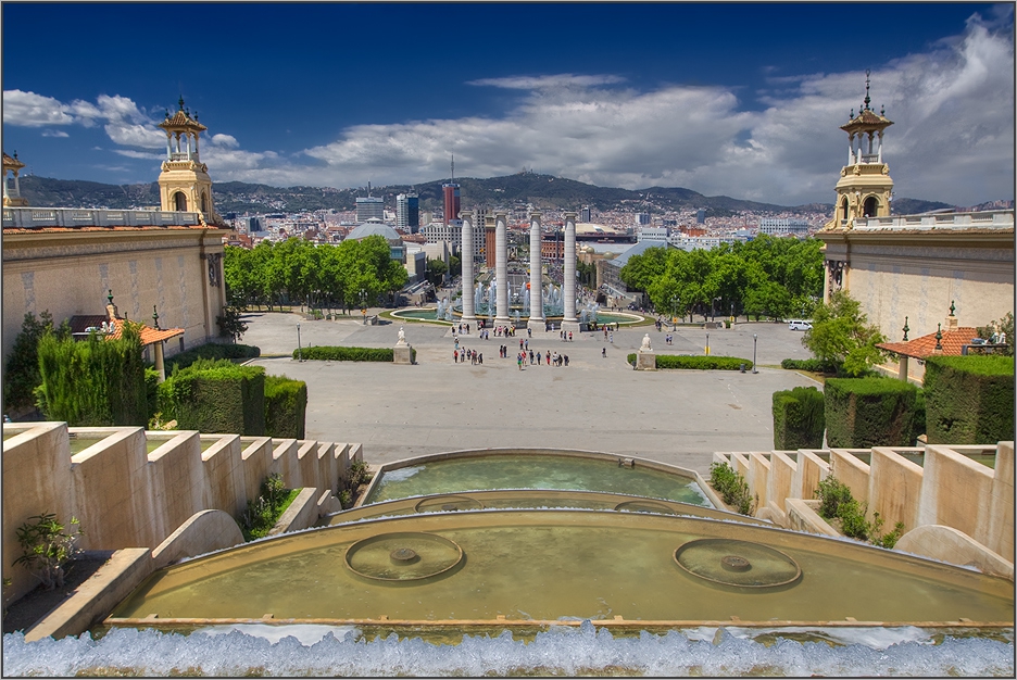 Vista des MNAC a Barcelona