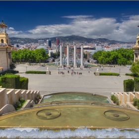 Vista des MNAC a Barcelona