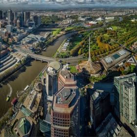 Melbourne - поглед от Eureka Skydeck (88 етаж на Eureka Tower)