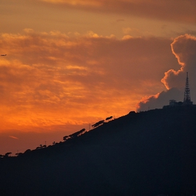 Sunset over Barcelona