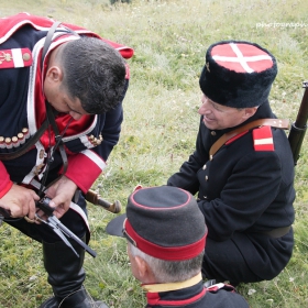 Възстановка на боевете на Шипка...