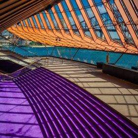 Sydney Opera House lobby & Harbour Bridge