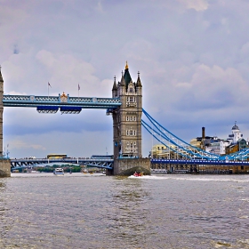 Tower Bridge view from Themse river