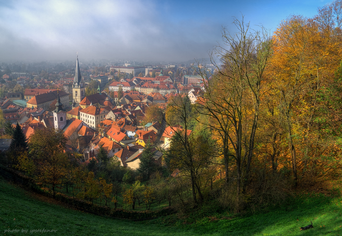 Lubljana... in misty autumn...