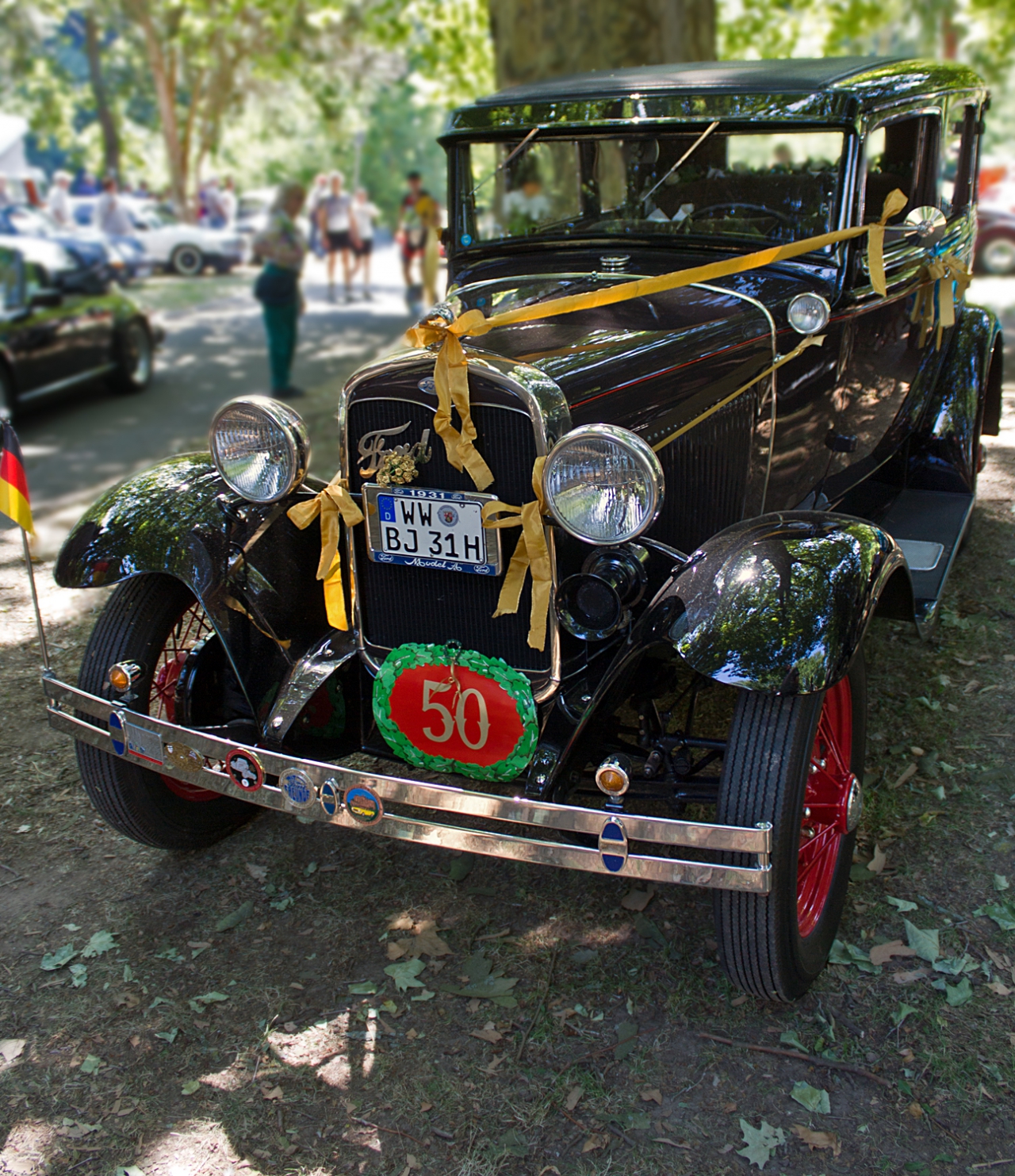 Ford A 1930  Tudor Sedan оригинал- в деня на снимката, 02. 08. 2015,  точно 50 години  собственост на сегашния си притежател