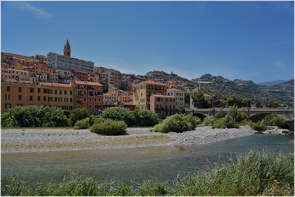 Ventimigliа  - градът в устието на река Roia, Italy