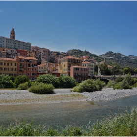 Ventimigliа  - градът в устието на река Roia, Italy