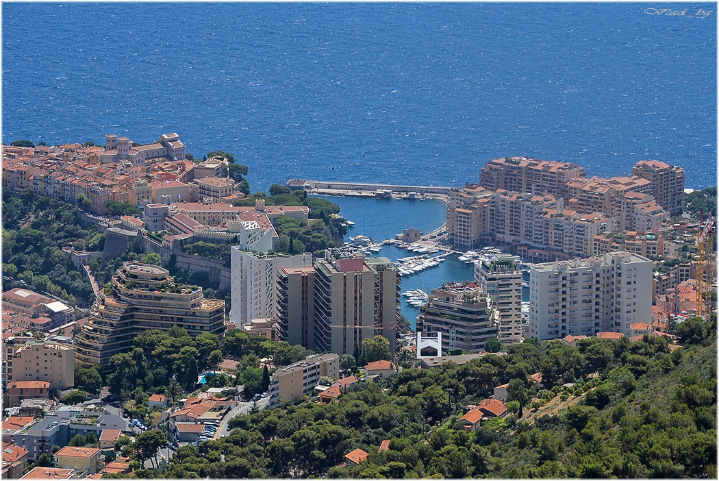 Monaco-ville, Port of Fontvieille  and Fontvieille
