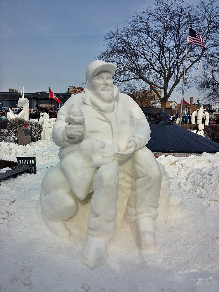 'The Contented Man' (team Vermont)/Национален (за САЩ) шампионат по снежно скулптуриране