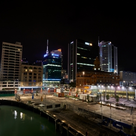 Auckland Port Ferry Building night view