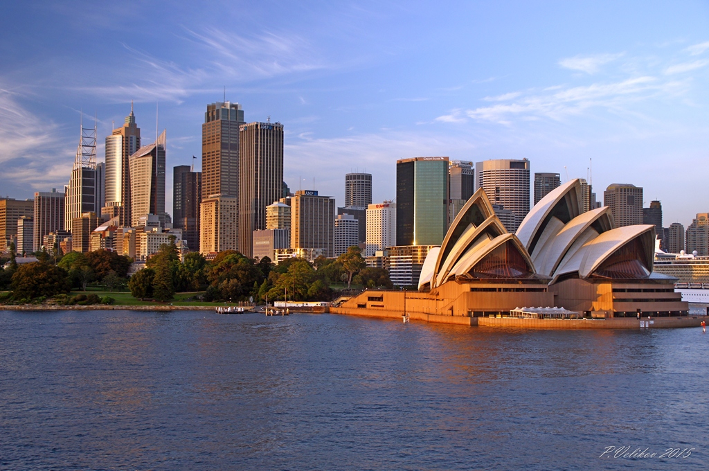 Sunrise over The Sydney Opera House