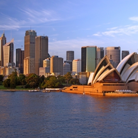 Sunrise over The Sydney Opera House