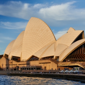 The Opera & Opera Bar at sunset