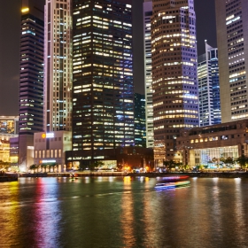 Raffles Place Pier Night view