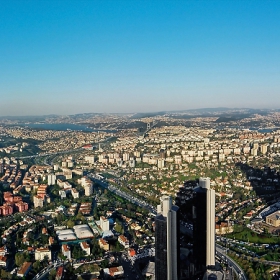 Панорама от небостъргача Сапфир