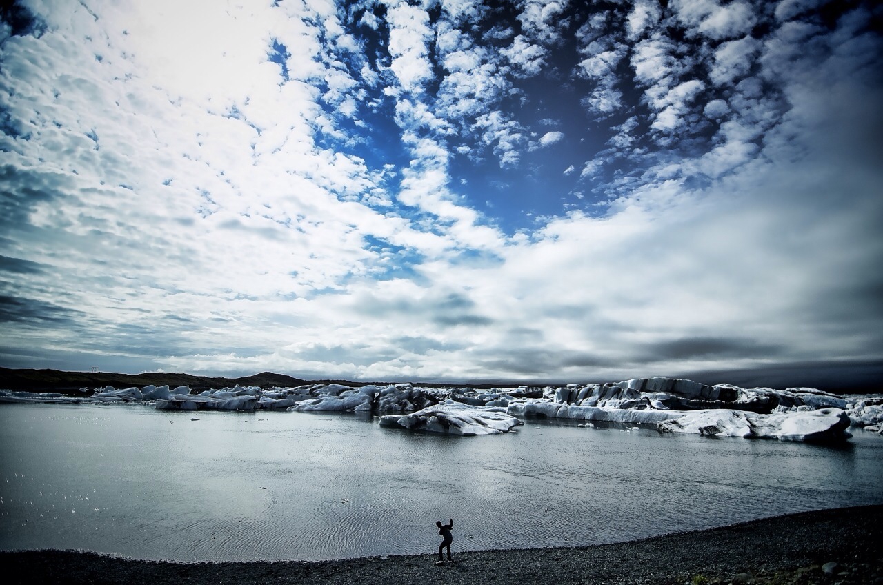 Glaciers and skies