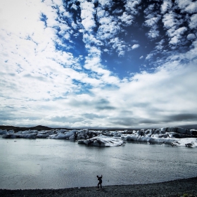 Glaciers and skies