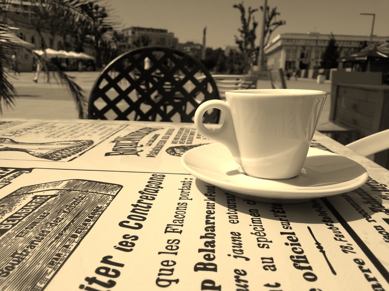 One coffee... one moment...