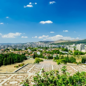 Панорама на Стара Загора - Поглед от Мемориалният комплекс Бранителите на Стара Загора
