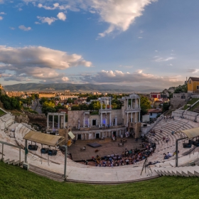 Панорамно от Античния театър