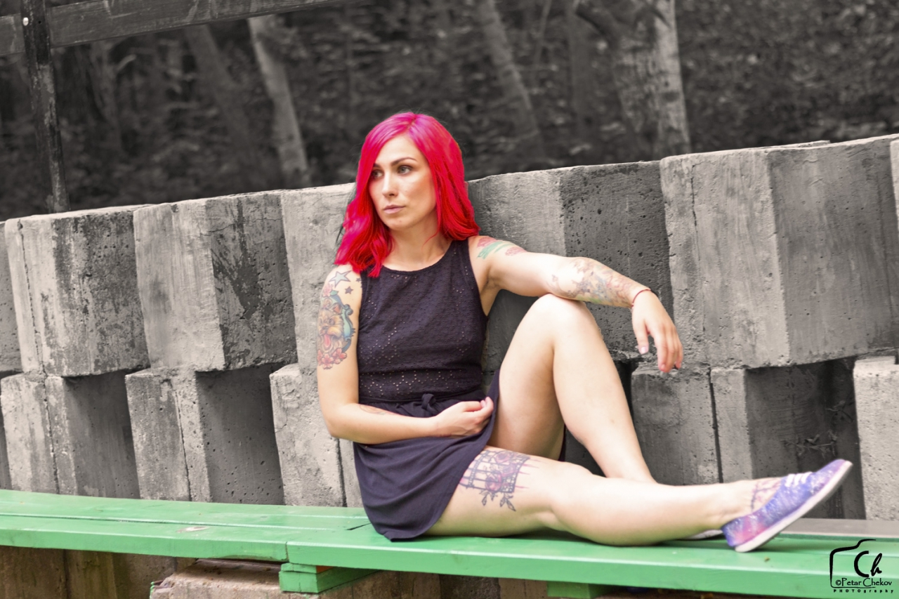 Tattooed girl