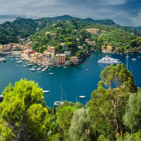 Portofino поглед от Castello Brown