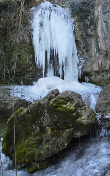 frozen waterfall