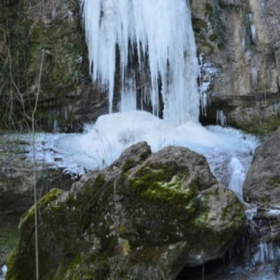 frozen waterfall