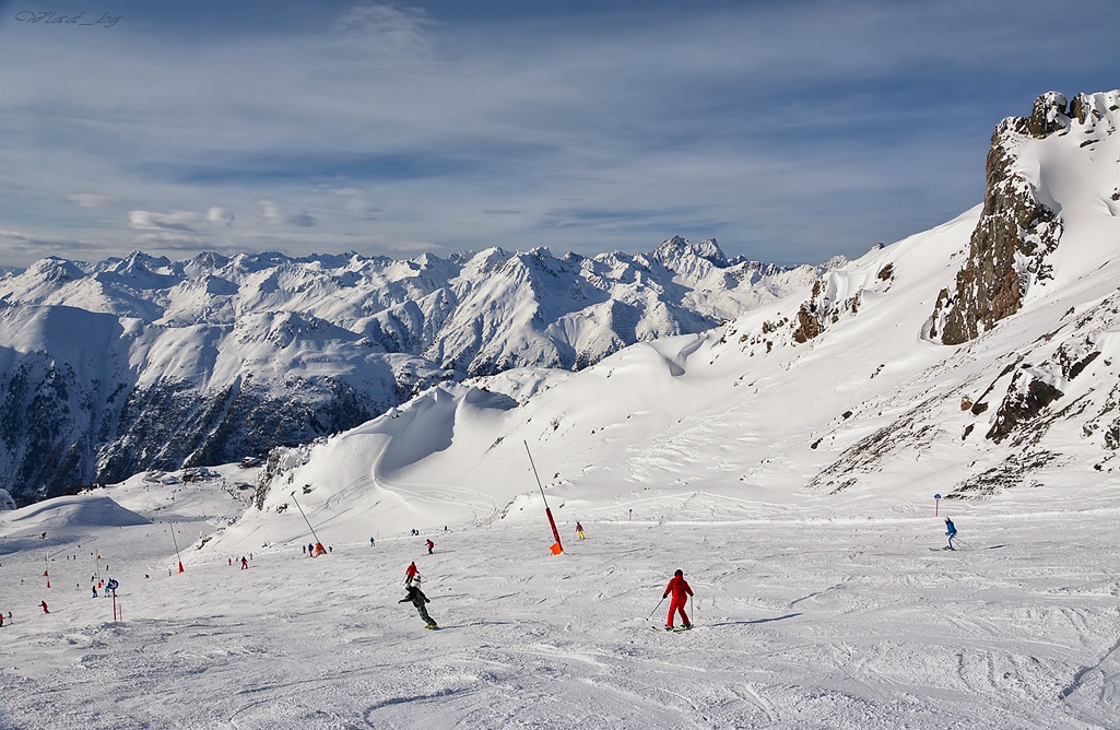 По пистите на Silvretta Alps