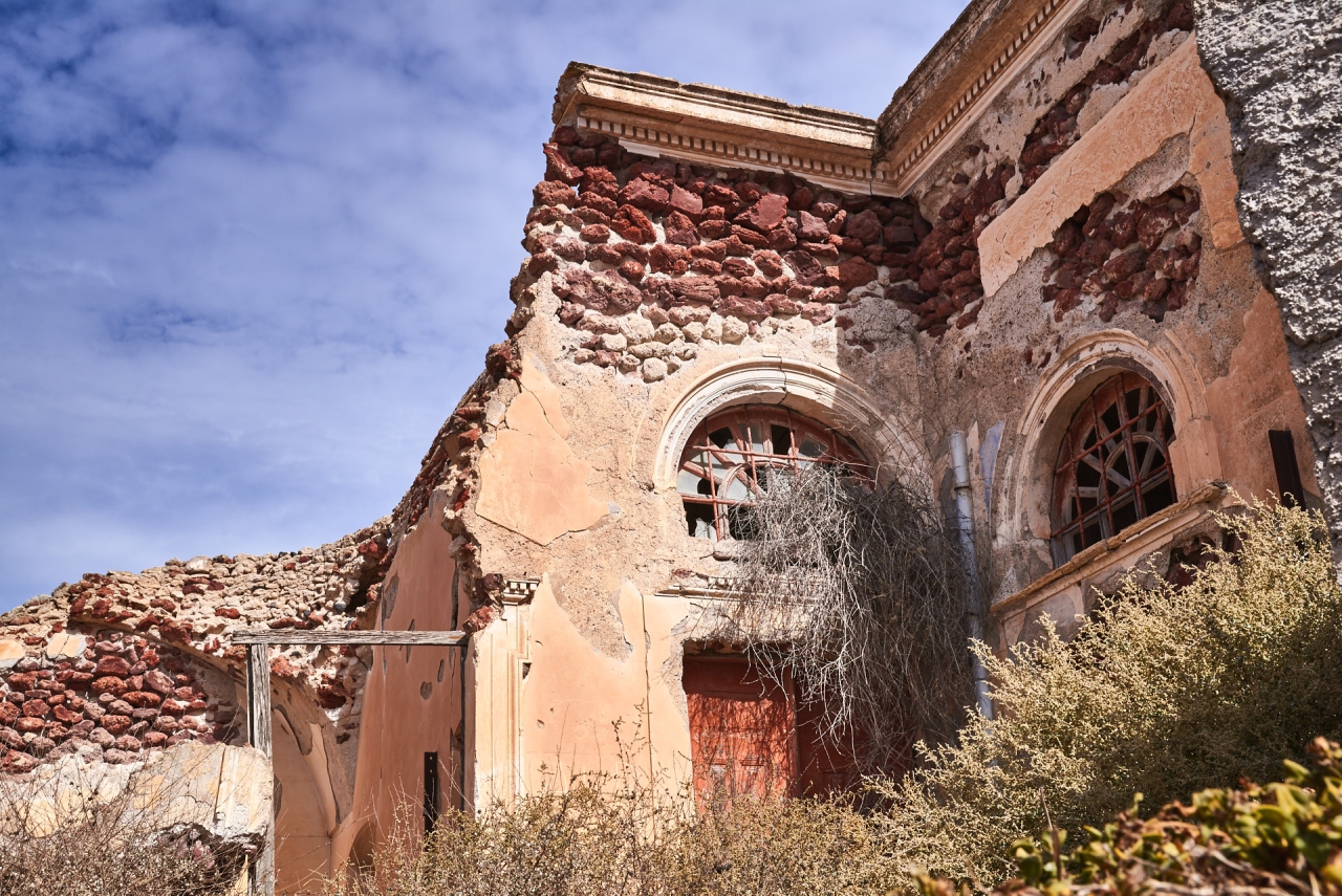 The ruins of Oia