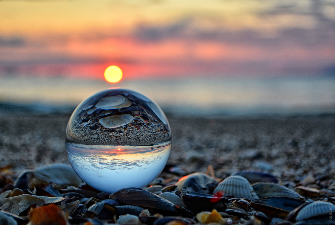 Crystal ball sunrise